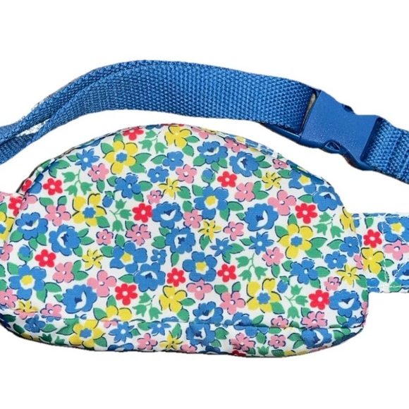 Mini Boden Girls Liberty Floral Belt Bag Red Heart Fanny Pack Purse - Picture 2 of 3